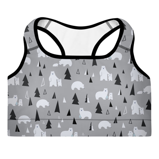 Polar Bear Padded Sports Bra