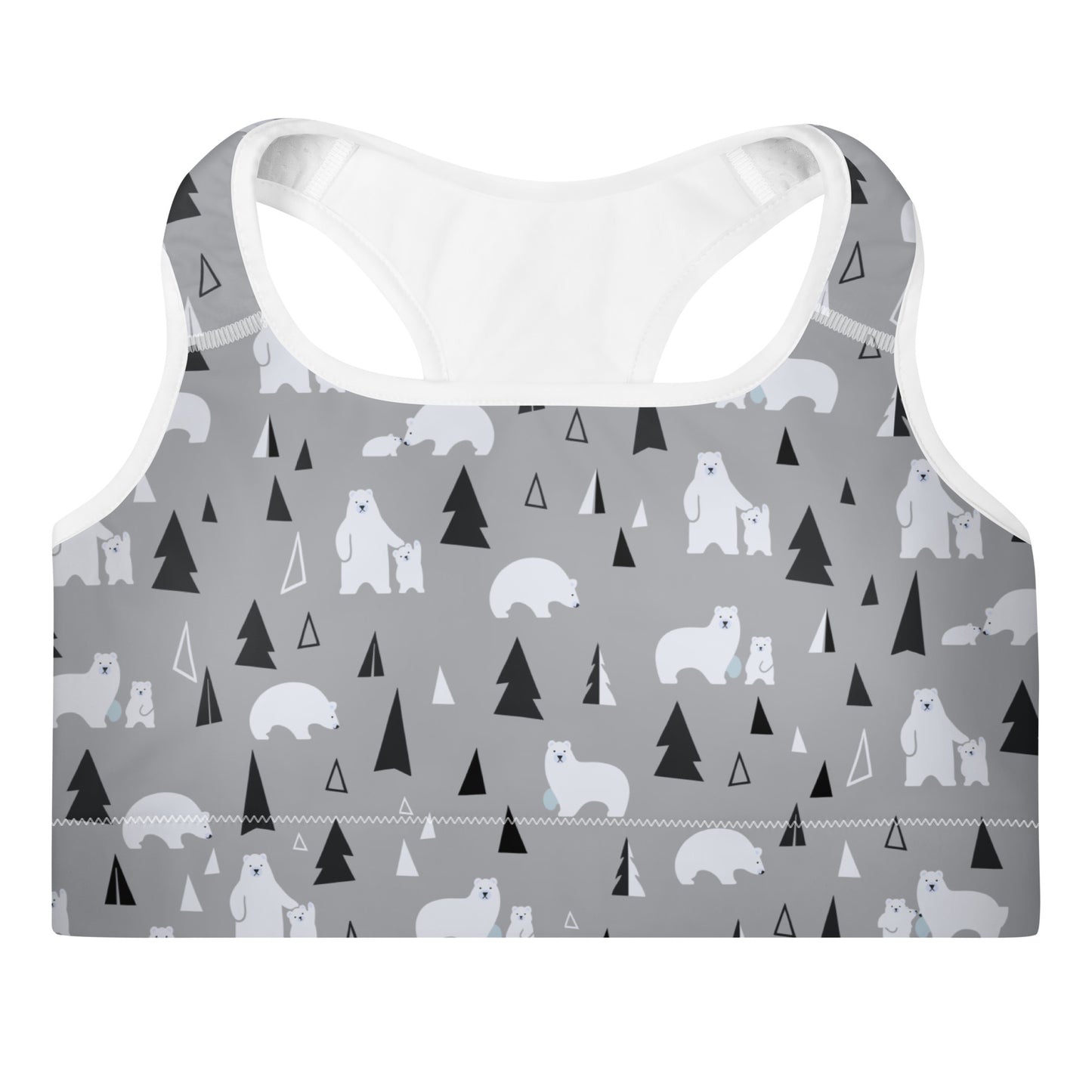 Polar Bear Padded Sports Bra