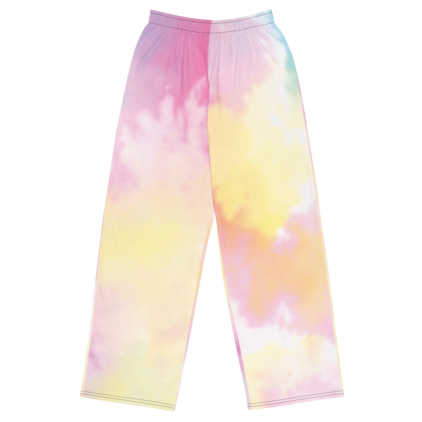 Tie Die print unisex wide-leg pants