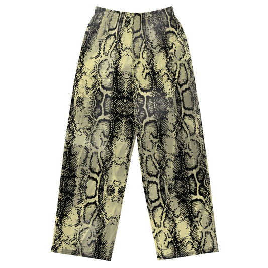 Snake Skin unisex wide-leg pants