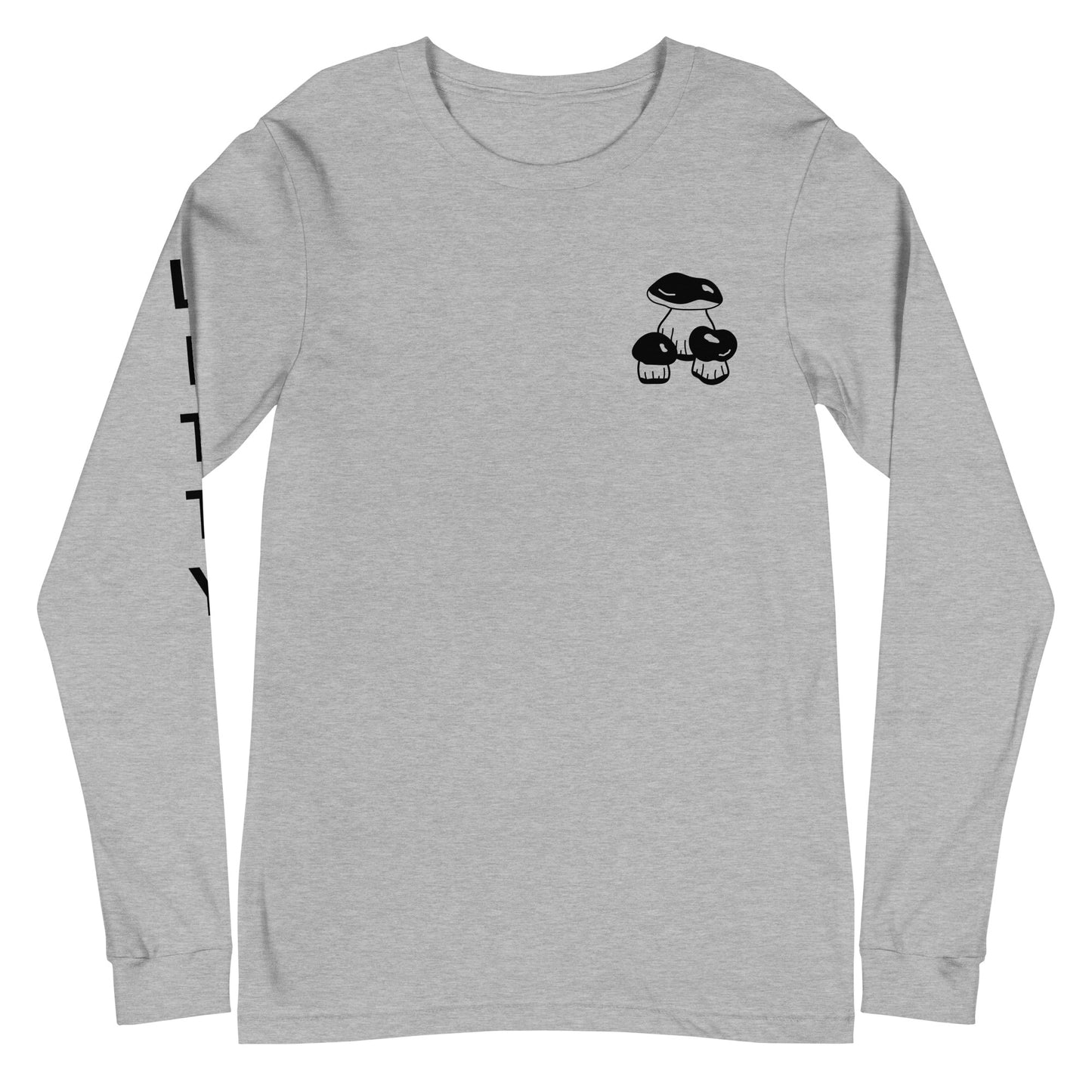 3 Piece Mushroom Unisex Long Sleeve Tee