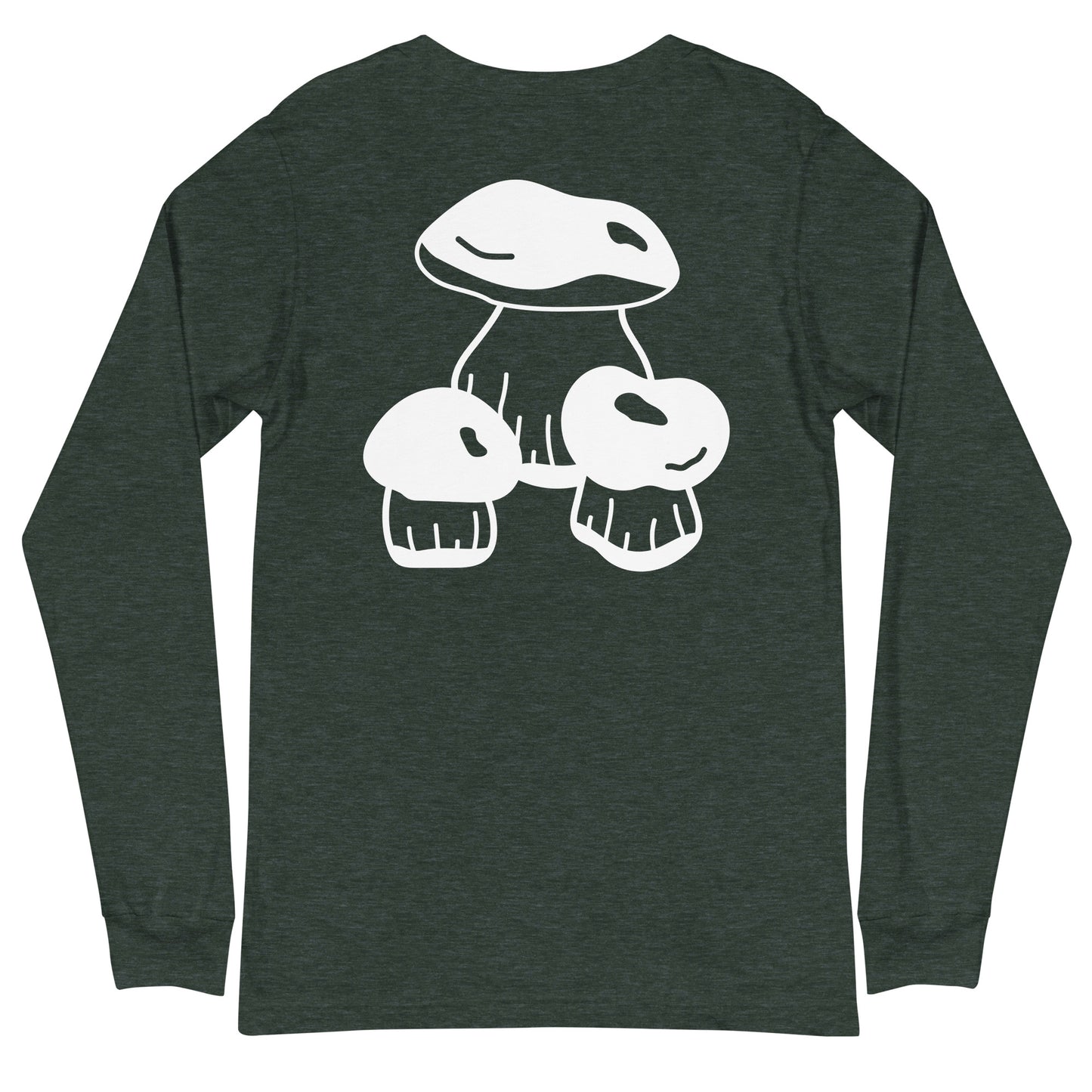 3 Piece Mushroom Unisex Long Sleeve Tee