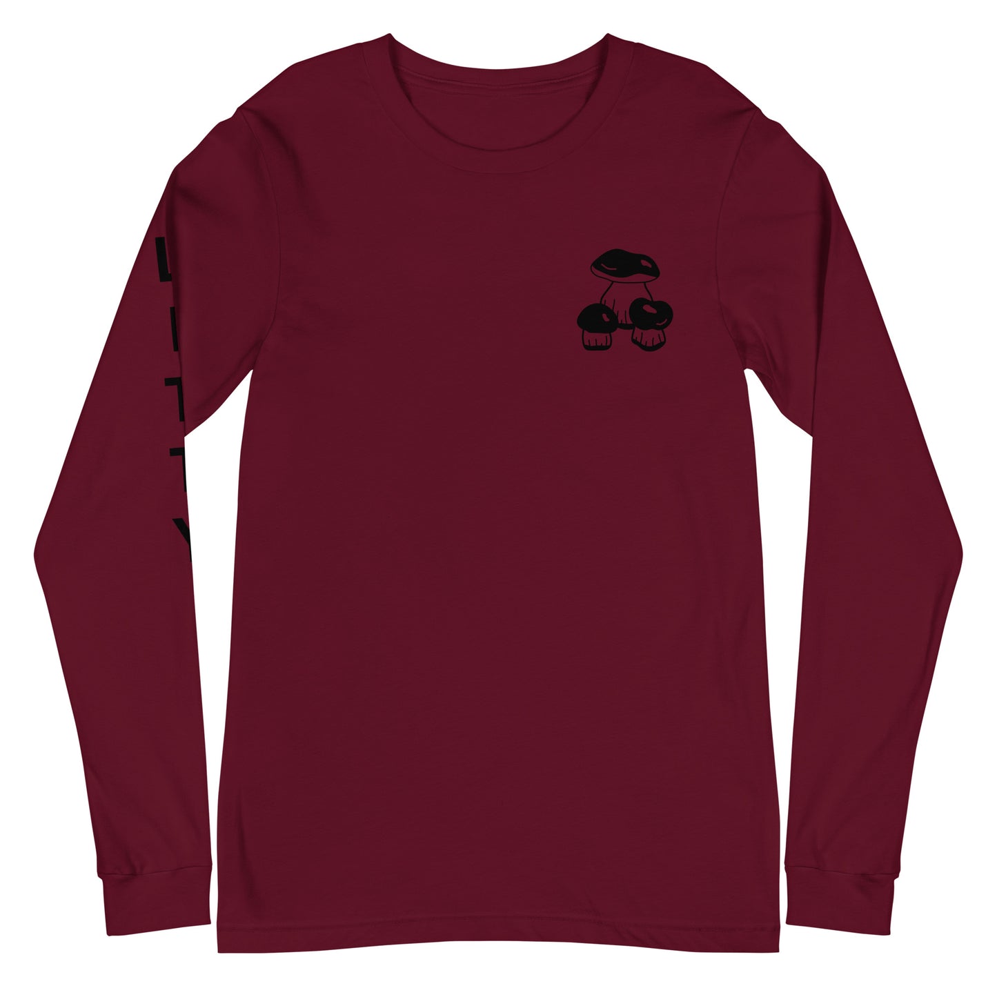 3 Piece Mushroom Unisex Long Sleeve Tee