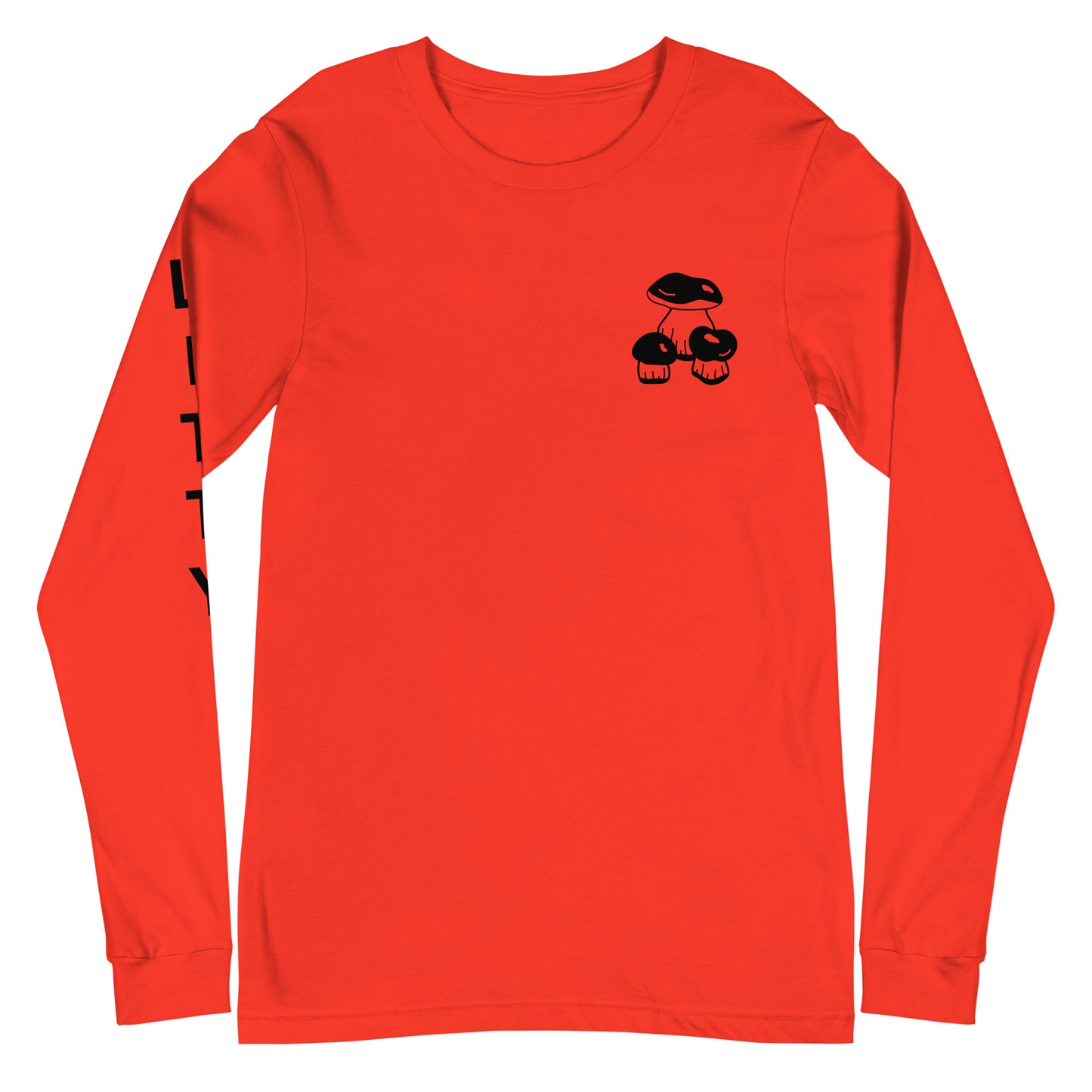 3 Piece Mushroom Unisex Long Sleeve Tee