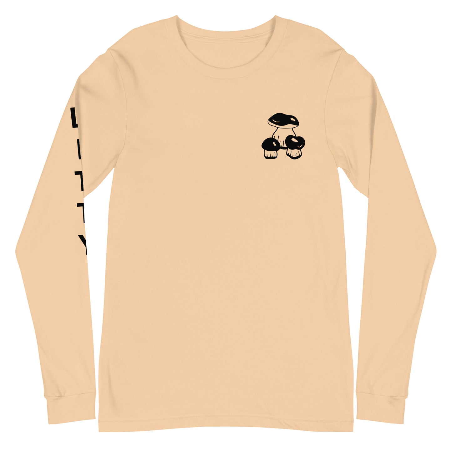 3 Piece Mushroom Unisex Long Sleeve Tee